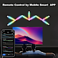 Miniatyrbillede 7 af 7: Smart Wall Lampe RGBIC Lys Bar DIY Atmosfære Nat Lys APP Musik Rhythm TV Baggrundsbelysning