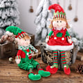 Miniatyrbild 2 av 8: Jul plysch ben tomte docka prydnader pojkar och flickor tomte leksak dockor nyår hem dekorationer