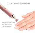 Miniatyrbild 5 av 8: 5 i 1 Elektrisk Nagellack Borr Maskin Med Lätt Portabel Mini Elektrisk Manikyr Konst Penna Verktyg