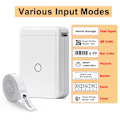 Miniatyrbillede 6 af 6: Mini Thermal Label Printer Portable Paper Maker Wireless Sticker Machine