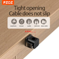 Miniatyrbilde 3 av 8: PZOZ 6 stk kabel organisering ledelse ledning holder usb kabel vinder skrivebord ryddig klemmer for mus øretelefon ledning data linje beskytter