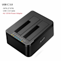 Pikkukuva 8 / 10: Kaksipaikkainen kiintolevy telakka 2,5% 2F3,5 tuumainen HDD SSD SATA USB C 3.0 HDD telakka asema