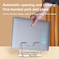 Miniatyrbillede 3 af 7: Lodret Laptop Stativ Transparent Desktop Gravity Holder Notebook Support For MacBook Pro Air Surface Book Bærbare computere