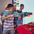Miniatyrbillede 7 af 8: M416 vand bombe blaster pistol elektrisk graffiti luft riffel våben paintball legetøj