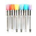 Miniatyrbillede 5 af 5: Universal 100 stykker Farve Nylon Lås Flad Polering Polermaskine Prophy børster Dental børste