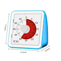 Miniatyrbild 6 av 10: 60 Minuter Tyst Visuell Analog Elev Klassrum Kök Timer Nedräkning Matlagning Management Verktyg