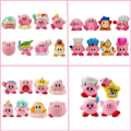 Miniatyrbillede 2 af 9: 8 stykker Anime Spil Kirby Action Figurer Legetøj Pink Tegnefilm Kawaii Kirby PVC Sød Figur Action Legetøj