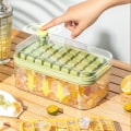 Miniatyrbillede 2 af 10: Ice Cube Moulds One Knap Tryk Gather IceMaker Creative Fest Bar Firkant Container Kold Drik Set