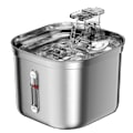Miniatyrbilde 7 av 7: Rustfritt stål Katt fontene Med vannmerke automatisk katter vann dispenser