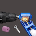 Miniatyrbild 2 av 5: Slipning Hjul Borr Bit Slipare Hand Verktyg Spik Borr Bits Set Slipare För Steg Borr Tillbehör