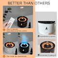 Miniatyrbillede 6 af 8: 360ml Vulcanic Flame Aroma Olie Diffuser Jellyfish Smoke Ring Luft Fugter Ultralyd Forstøvning Sprayer