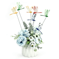 Miniatyrbillede 3 af 7: 15 stykker 3D Dragonfly Have Gård Planter Dragonfly Blomst Udendørs Dekor Blomster Krydder Dekoration