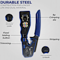 Miniatyrbilde 6 av 6: RJ45 Crimp Verktøy Pass Through Crimper Cutter
