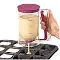 Miniatyrbillede 1 af 7: 1 stykker Pandekage Cupcake Dej Dispenser Sammenklappelig Dej Til Cupcakes, Vafler, Muffin Blander eller Alle bagtevarer