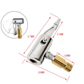 Miniatyrbillede 5 af 8: Bærbar dæk dyse klemme oppustelig pumpe stik bil dæk luft chuck inflator kompressor kan tømmes ventil adapter 1 stk