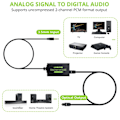 Miniatyrbilde 2 av 7: 3,5 mm til SPDIF konverter AUX til digital koaksial toslink optisk lyd adapter