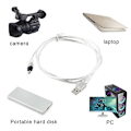 Miniatyrbillede 3 af 4: USB Data Kabel IEEE 1394 4 Pin til USB Mini Stik Firewire
