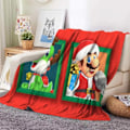 Miniatyrbild 5 av 11: Super Mario Bros Julfilt Plysch Täcke Täcke Ansiktsduk Sängöverkast Täcke