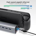 Pikkukuva 2 / 7: Telakointi asema yhteensopiva Steamin kannen 6-in-1 Steam kansi telakka HDMI 4K@60Hz Gigabit Ethernet 3 USB-A 3.0 lataus USB-C