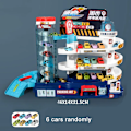 Miniatyrbilde 6 av 9: Elektrisk Rail Bil Dinosaur Bygning Parkeringsplass Eventyr Racing Rail Bil Leker