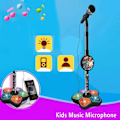 Miniatyrbilde 5 av 9: Barn mikrofon med stativ karaoke sang musikk instrument leker