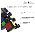 Miniatyrbild 5 av 7: Mini Magic Cube Tiny 3x3 Professional 1 CM Speed Cube Magic Cube Puzzle Blå Rosa Svart Leksaker