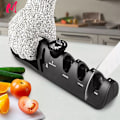 Miniatyrbilde 2 av 7: Kniv sliper vinkel justerbar 4 trinn saks sliping stein