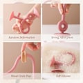 Miniatyrbilde 3 av 5: Baby tre ring myk silikon bitring leker barn bitbar BPA fri bitring
