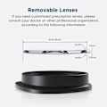 Miniatyrbild 3 av 7: Oculus Quest 2 VR Eyeglass Anti-Blue Lens Rame Quick Demontera Clip Lens Protection