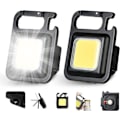 Pikkukuva 7 / 8: 10 kpl mini LED 1800LM taskulamppu avaimenperä monitoimi kannettava COB Camping lamput