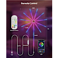Miniatyrbillede 4 af 6: Smart Fyrværkeri LED Lys RGB Drømme Farve til soveværelse App Kontrol Jule gave