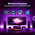 Miniatyrbild 6 av 7: Digital foto ram alarm klocka med pixel konst programmerbar LED display, neon ljus skylt