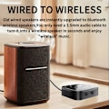 Miniatyrbillede 6 af 7: NFC Bluetooth 5.3 Audio Receiver 3.5mm AUX R/L RCA Stereo Lossless