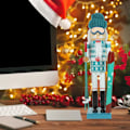 Miniatyrbillede 4 af 8: Dukke Jule Ornamenter Træ Model Håndværk Dejlig Dekor Dekorative Figuriner