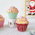 Miniatyrbilde 5 av 9: Jul tre is krem kake anheng søt god jul hengende pynt