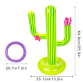 Miniatyrbild 5 av 7: Utomhus Sim Pool tillbehör Uppblåsbar Kaktus Ring Toss Spel Set Flytande Pool Leksaker