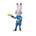 Miniatyrbillede 1 af 8: Anime Judy Nick Micro Building Blocks Tegnefilm Film Zootropolis Diamond Bircks Model Ræv Kanin Legetøj