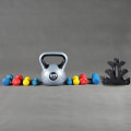 Miniatyrbillede 5 af 7: Håndvægt stativ stativ 3 trin håndvægte vægte håndtag stativ