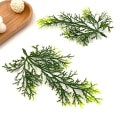 Miniatyrbillede 2 af 4: 5 stk jul grøn fyr nåle kunstig blomst falsk plante