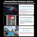 Miniatyrbilde 4 av 8: 10,26" 4K Dash Cam ADAS Wireless Carplay & Android Auto Car DVR