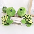 Miniatyrbillede 2 af 7: 1 stykker Skildpadde Plys Legetøj Store Øje Grøn Plysj Dukke Fyld Dyr Skildpadde Legetøj