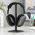 Miniatyrbillede 3 af 6: Aluminium Alu Hovedtelefon Stativ Holder Pladsbesparende Gaming Headset Stativ Rack Desktop Arrangør Display Øretelefon Bøjle