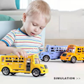 Miniatyrbillede 3 af 10: Børn's Legetøj Skole Bus Legetøj Model til Børn Rebound Bil Julegave