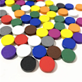 Miniatyrbild 1 av 4: 50 bitar 15*5MM 11 Färger Trä Disk Bond Spel Pjäser Färgglada Schack För Tokens Brädspel Tillbehör