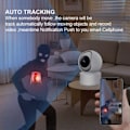Miniatyrbild 6 av 6: 5MP IP WiFi Kamera Övervakning Säkerhet Baby Monitor Automatisk Mänsklig Spårning Cam Full Färg Natt Vision