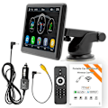 Miniatyrbillede 3 af 6: 7 tommer Bil Radio Multimedia Video Afspiller Trådløs Carplay Og Trådløst Android Auto Touch Skærm Sol Skjæm
