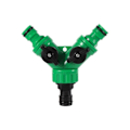 Miniatyrbilde 4 av 6: 2-veis hage kran vann splitter 1/2" 3/4" hun gjenge hage slange Y type vanning  ventil
