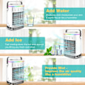 Miniatyrbild 6 av 6: Bärbar Kall Luft Konditionering Evaporativ Luft Kylare Mini Usb Bord Fläkt