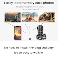 Miniatyrbild 4 av 6: 2 in 1 OTG Card Reader Adapter for iPhone 14 13 12 11 Pro Max Micro SD TF Smart Memory Card Reading Converter Mini Card  Läsare