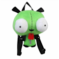 Pikkukuva 1 / 3: Alien Invader Zim 3D Silmät Robotti Tyttö Söpö Täytetyt Pehmo Reppu Vihreä laukku